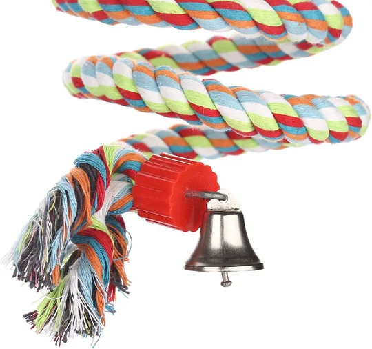 Large Parrot Toys 63 Inch Climbing Rope Bungee Bird Toys