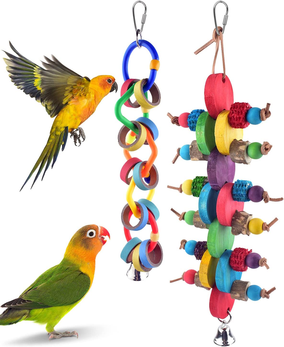 Bissap 2PCS Bird Chew Toys