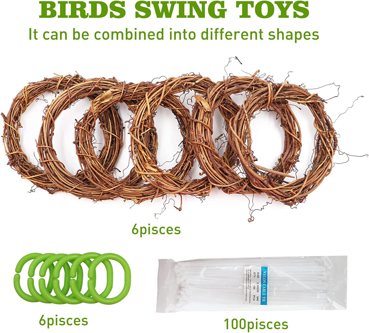 Bird Vine Rings Toy