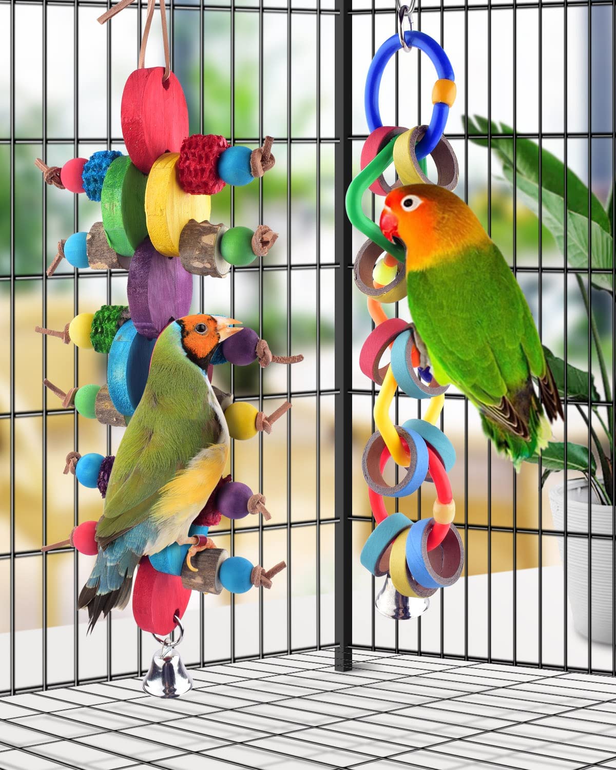 Bissap 2PCS Bird Chew Toys