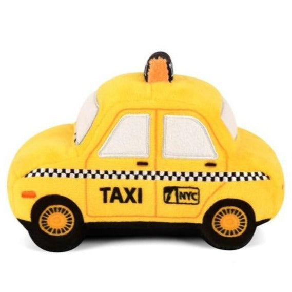 Canine Commute Taxi Plush Crinkle + Squeaky Dog Toy