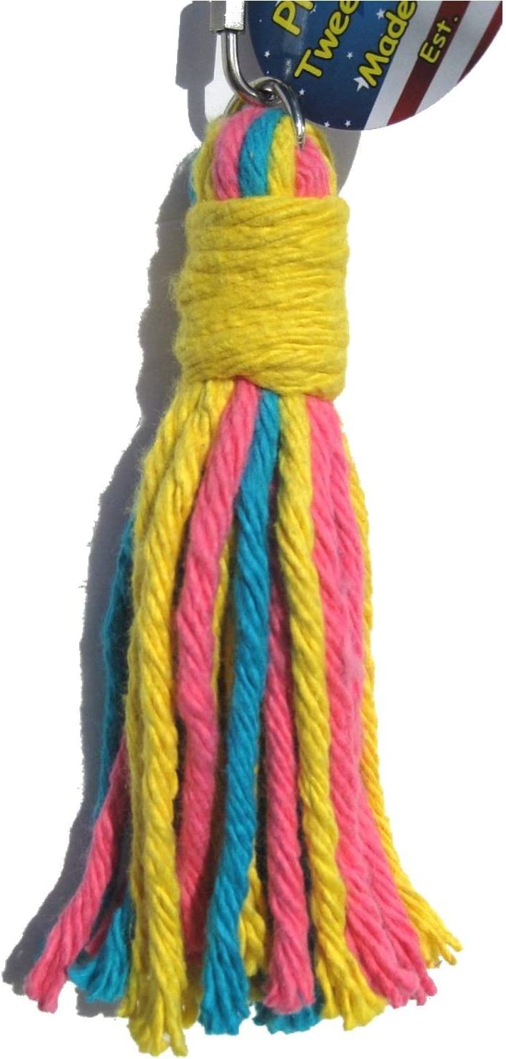 Preening - Colorful, Safe, Cotton Rope - Birds Cage Playground Accessories & Supplies - Parrot Toys