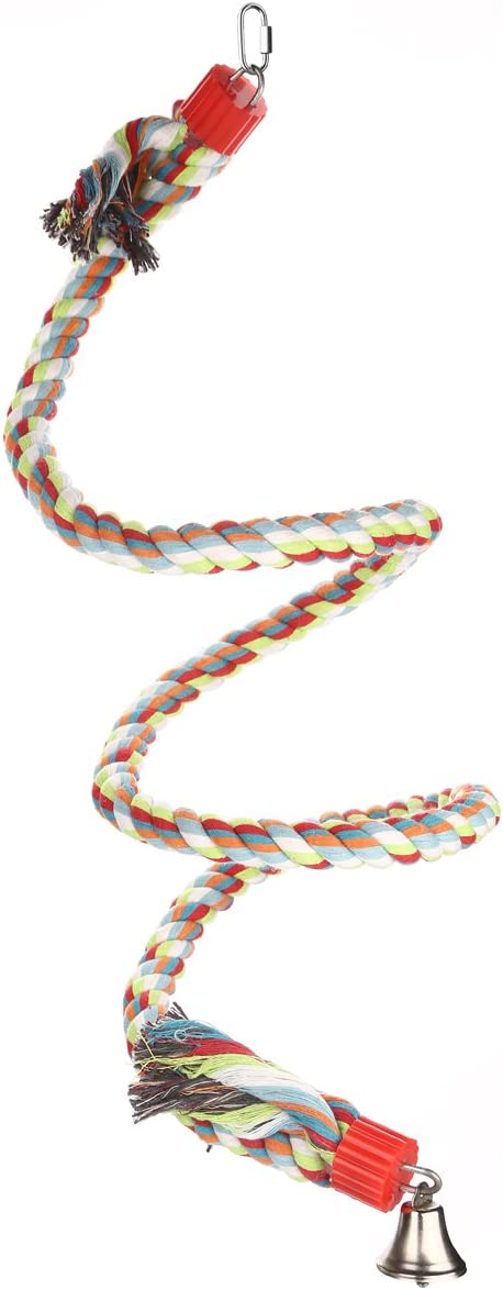 Large Parrot Toys 63 Inch Climbing Rope Bungee Bird Toys