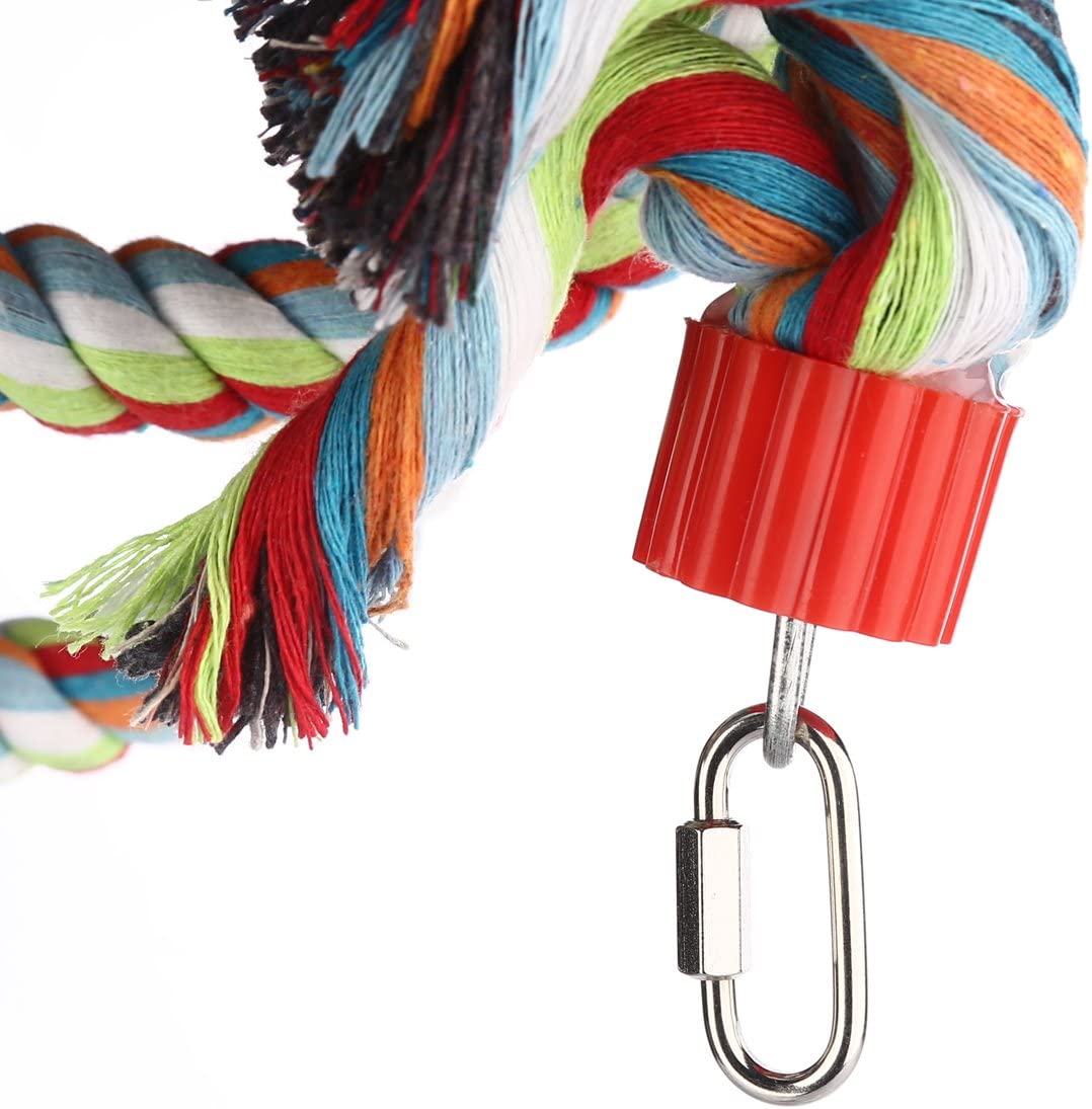 Large Parrot Toys 63 Inch Climbing Rope Bungee Bird Toys