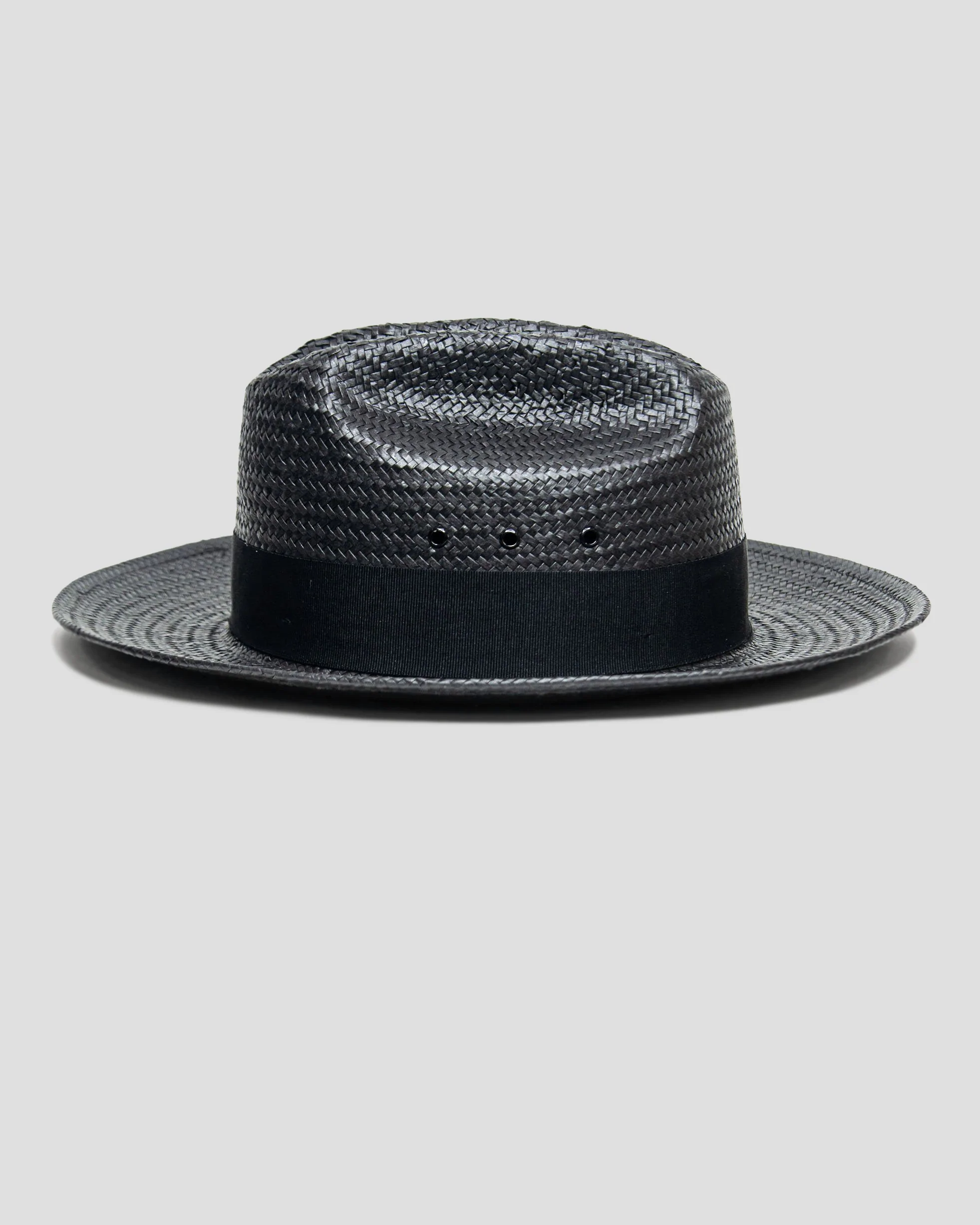 Miller Ranch Straw Fedora Hat - Ebony